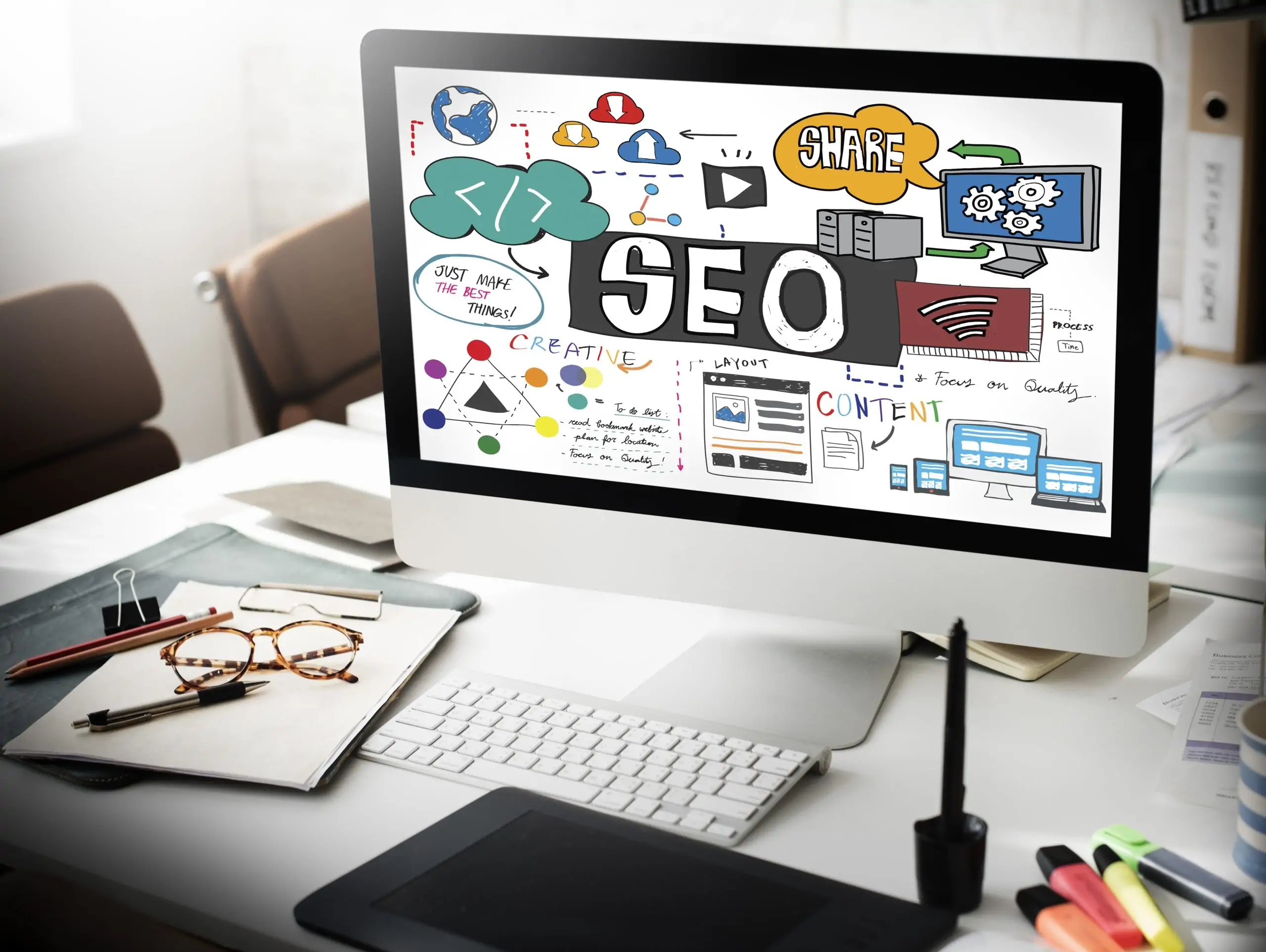 SEO Search Engine Optimization Internet Digital Concept Fix Small Business Website SEO